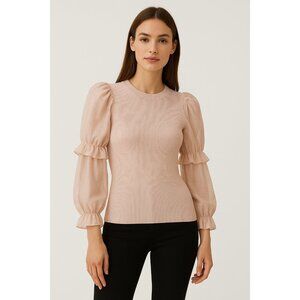 Zara‎ Puff Sleeve Top